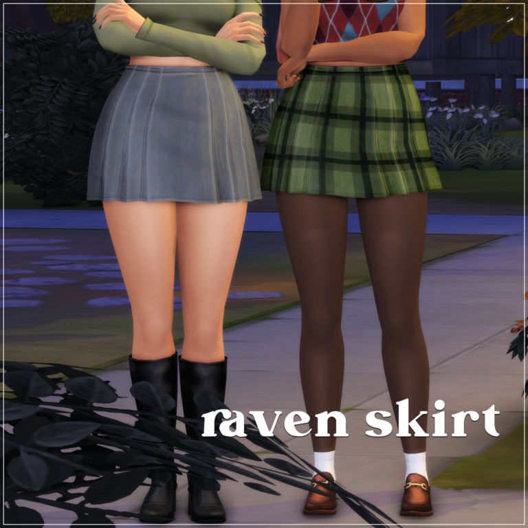 Arethabees Raven Skirt Ultimate Sims Guides