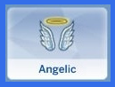 An image of the trait box for the toddler trait angelic