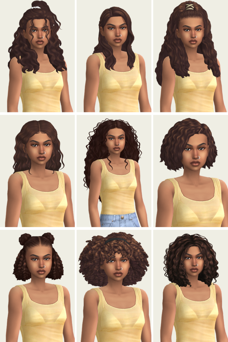 The Best Sims 4 CC Curly Hair