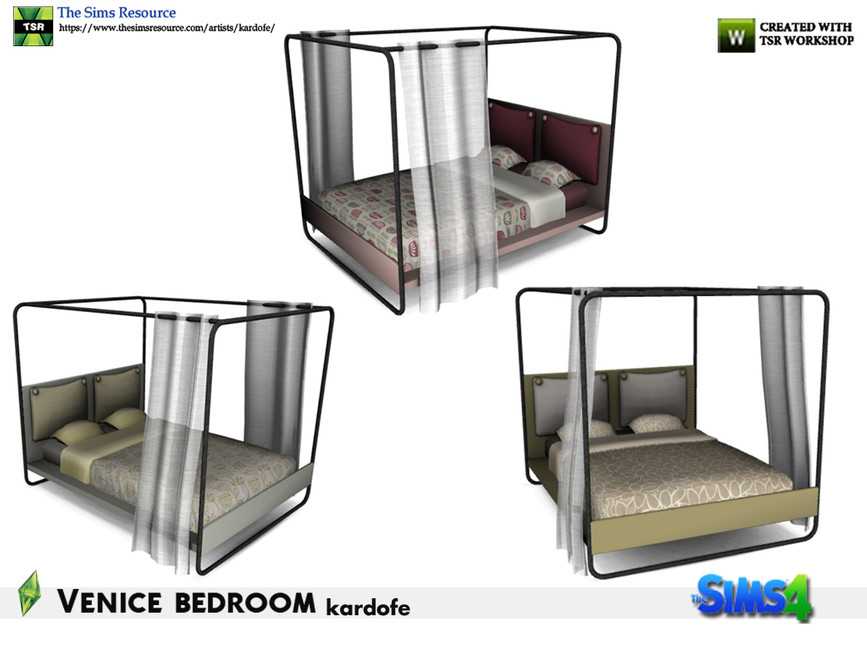 custom content beds sims 4