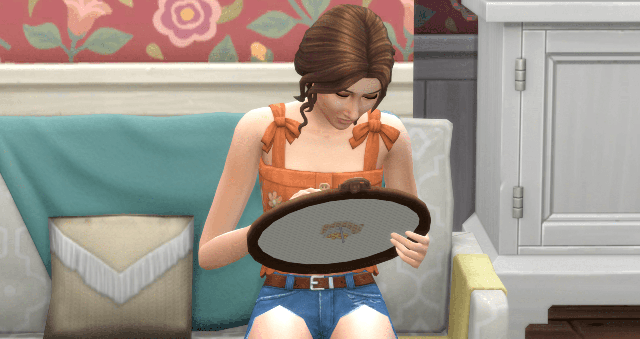 The Sims 4: Cross-Stitching Skill (Cottage Living) - Ultimate Sims Guides