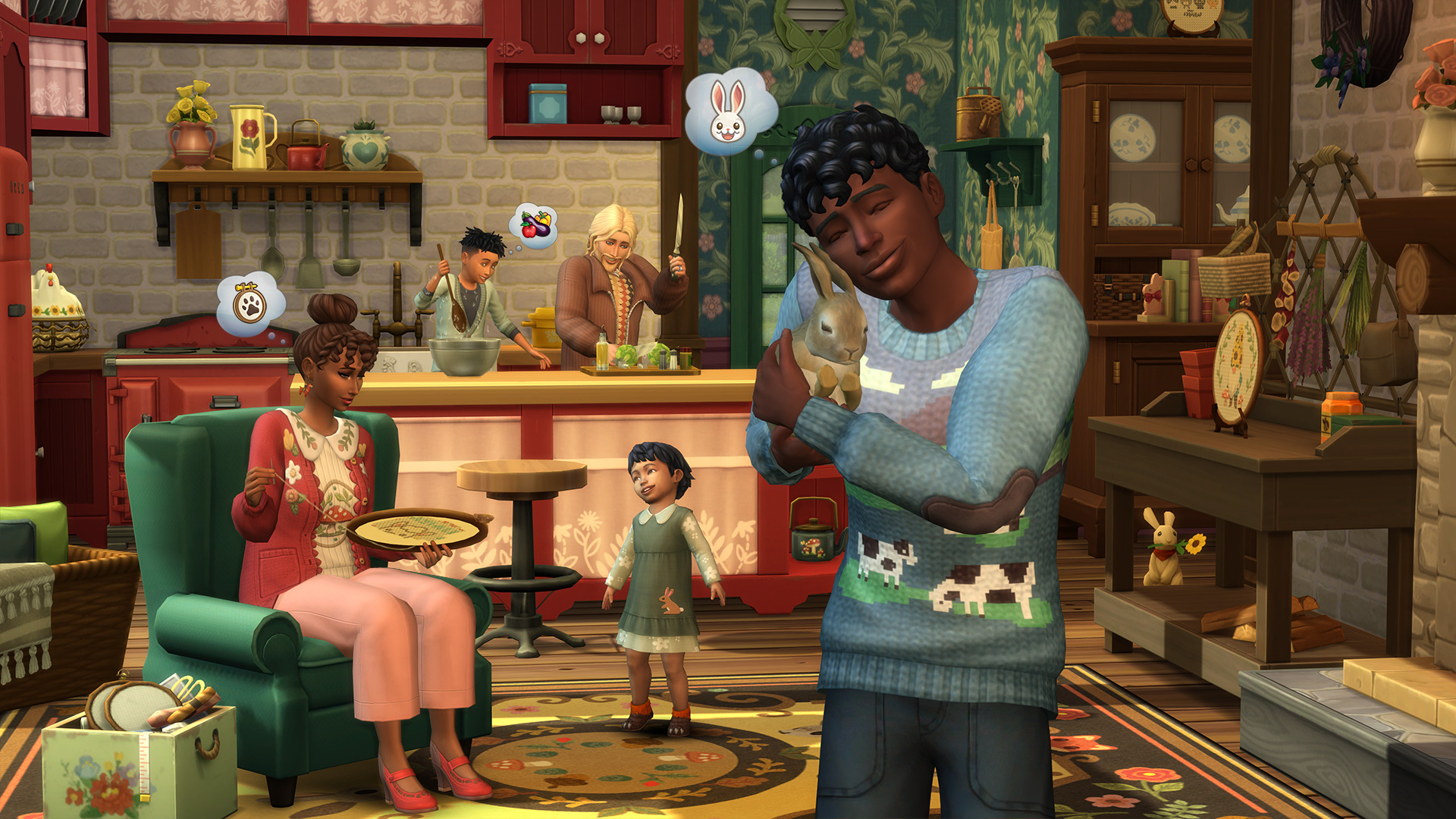 The Sims 4: Cross Stitching Skill Cheat (Cottage Living)