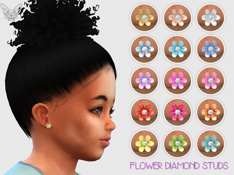 flower earrings for toddlers 