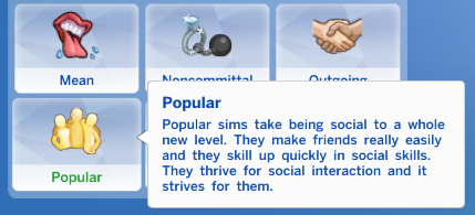 popular trait for sims 4 cc