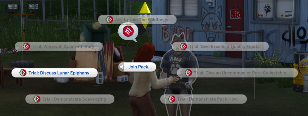 Joining a Werewolf Pack in The Sims 4 Werewolves