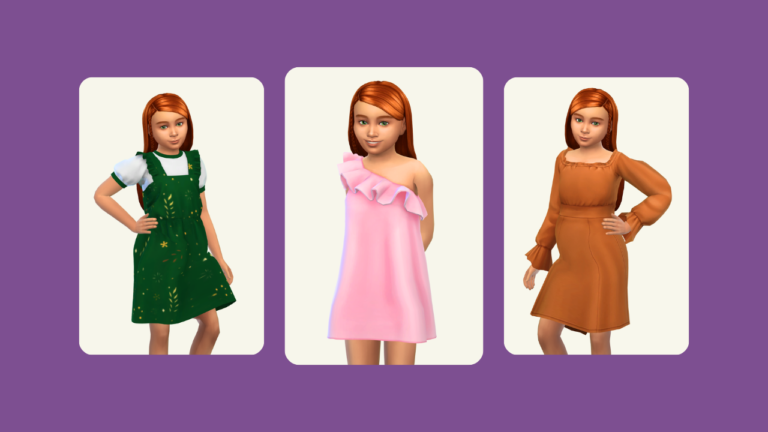 These Sims 4 Kids CC Dresses Are So Adorable