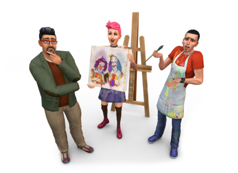 Sims 4 Painting Skill Cheat How To Use It Ultimate Sims Guides   Sims 4 Base Game Render 30 480x348 