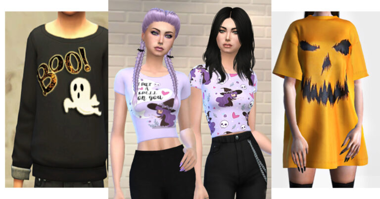 25+ Sims 4 CC Halloween Shirts To Get Into The Spooky Spirit