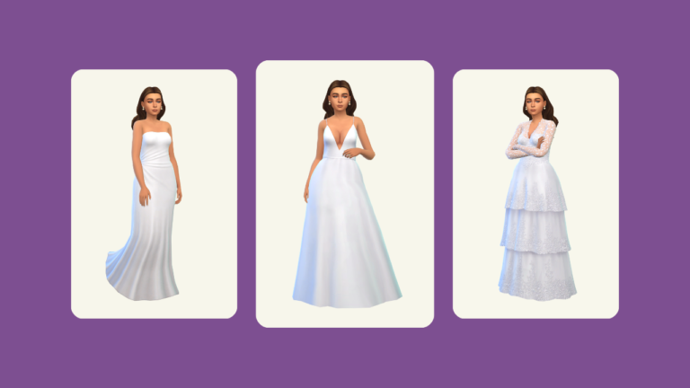 You Need More Sims 4 Wedding Dress CC
