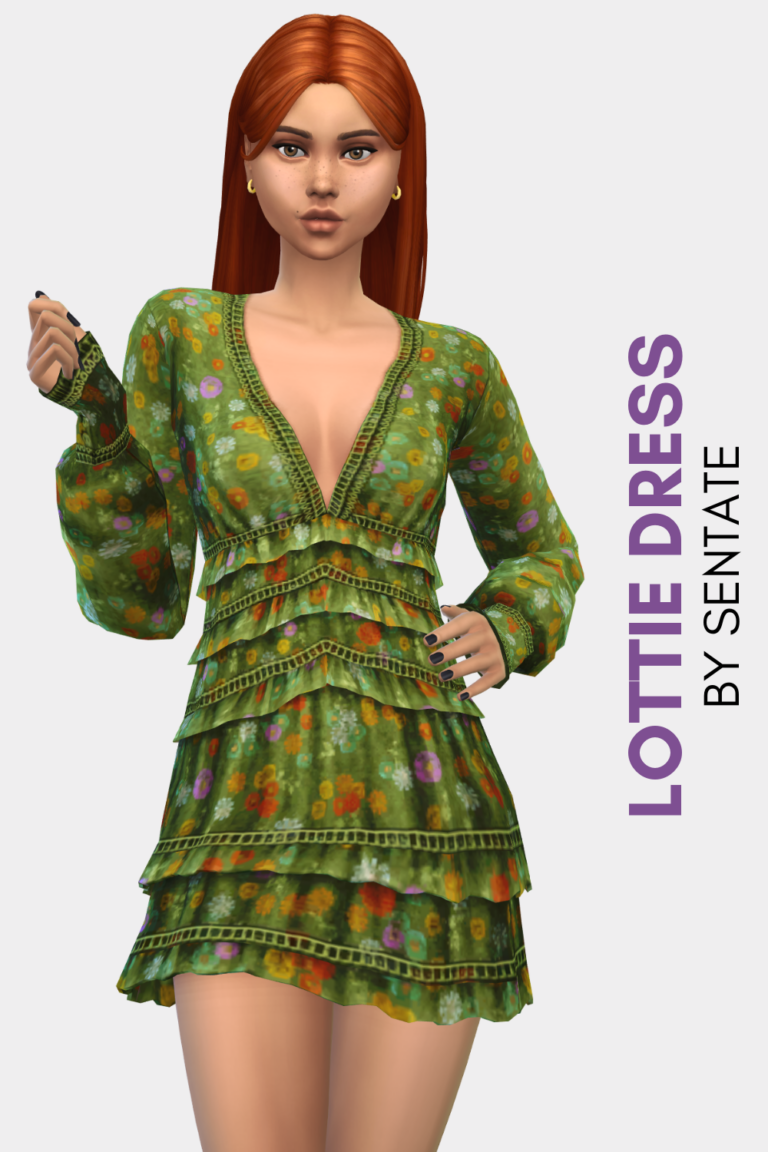 25+ Gorgeous Sims 4 CC Dresses by Sentate You Need - Ultimate Sims Guides