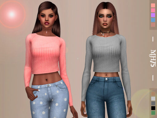 Super Cute Sims 4 CC Crop Tops For a Perfect Outfit