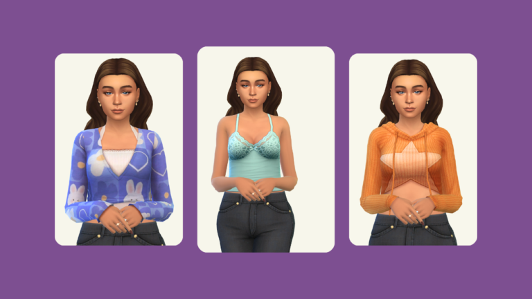 Super Cute Sims 4 CC Crop Tops For a Perfect Outfit