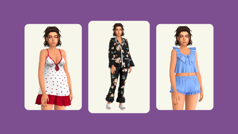 These Are The Cutest Sims 4 CC Pajamas Out There