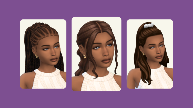 Here Are The Cutest Sims 4 CC Ponytail Hairs Out There