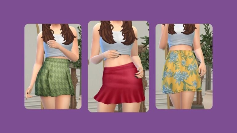 These Sims 4 CC Mini-Skirts Are Too Cute Not To Download
