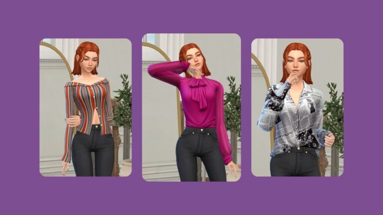 25+ Gorgeous Sims 4 CC Long Sleeve Tops You Need