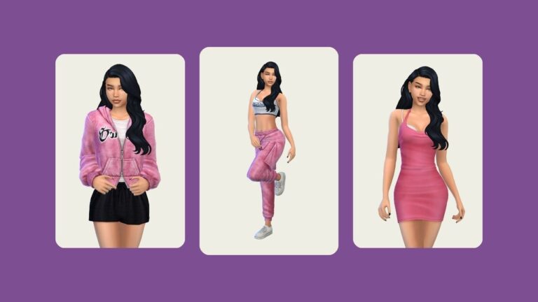 This is an image with a purple background. It has three rounded-edge rectangles and inside of those rectangles are images from the core collection by joliebean