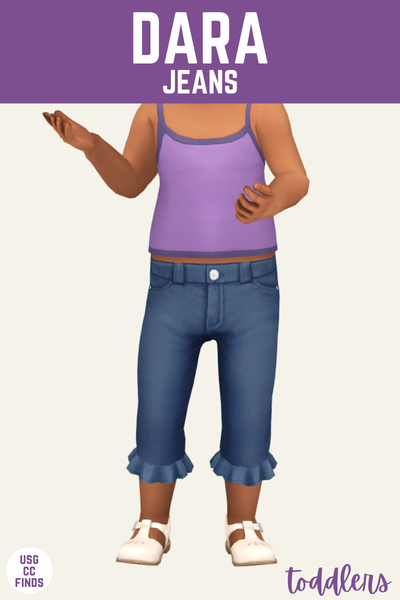 Dara CC Jeans (plain) by Powluna #TheSims4