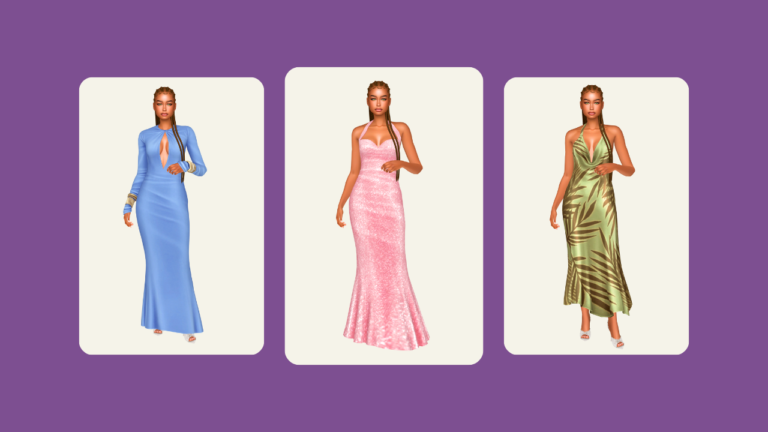 10 Formal Sims 4 CC Dresses by Sentate You Need